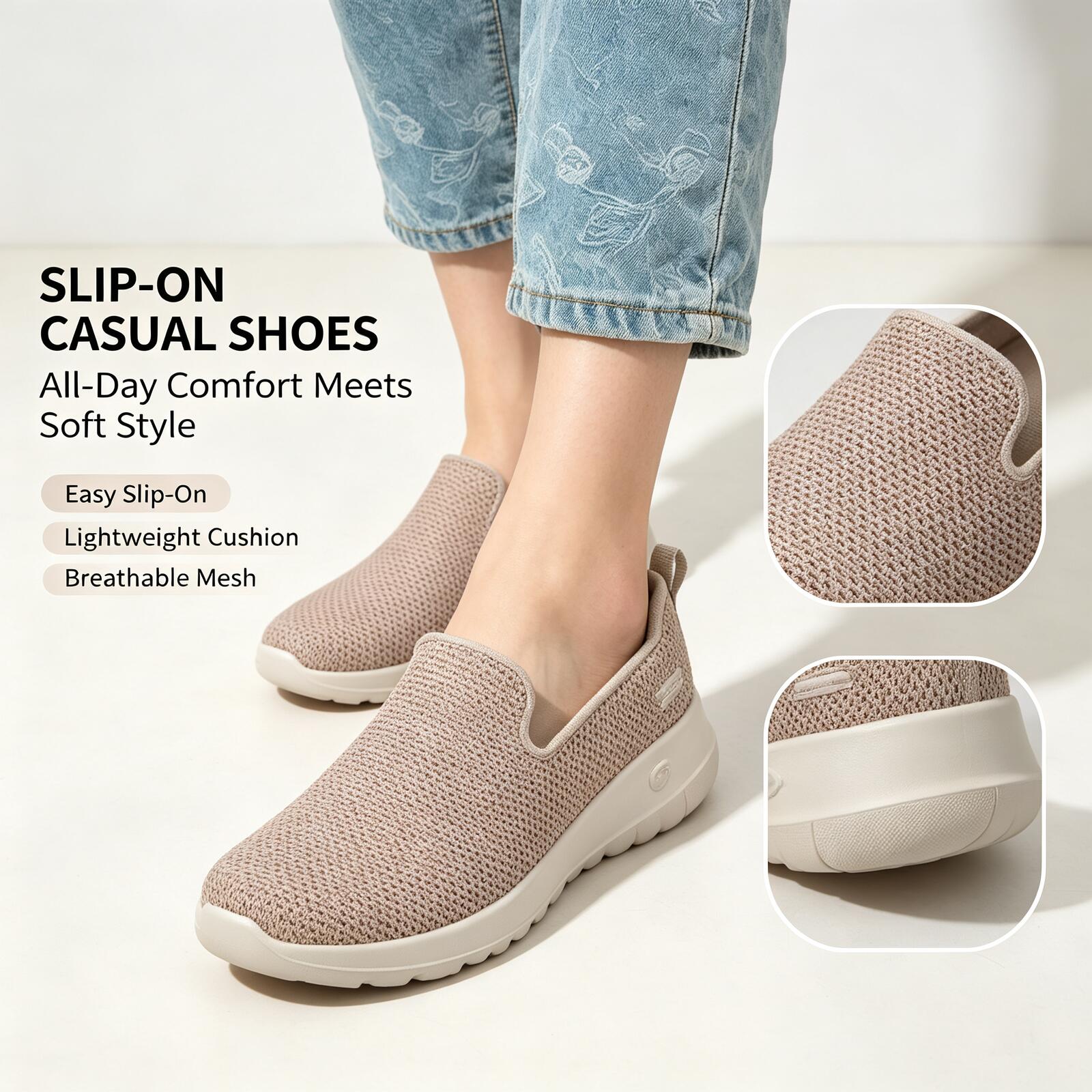 Women Shoes Skechers - Skechers GO WALK Feminino Tênis Slip-On