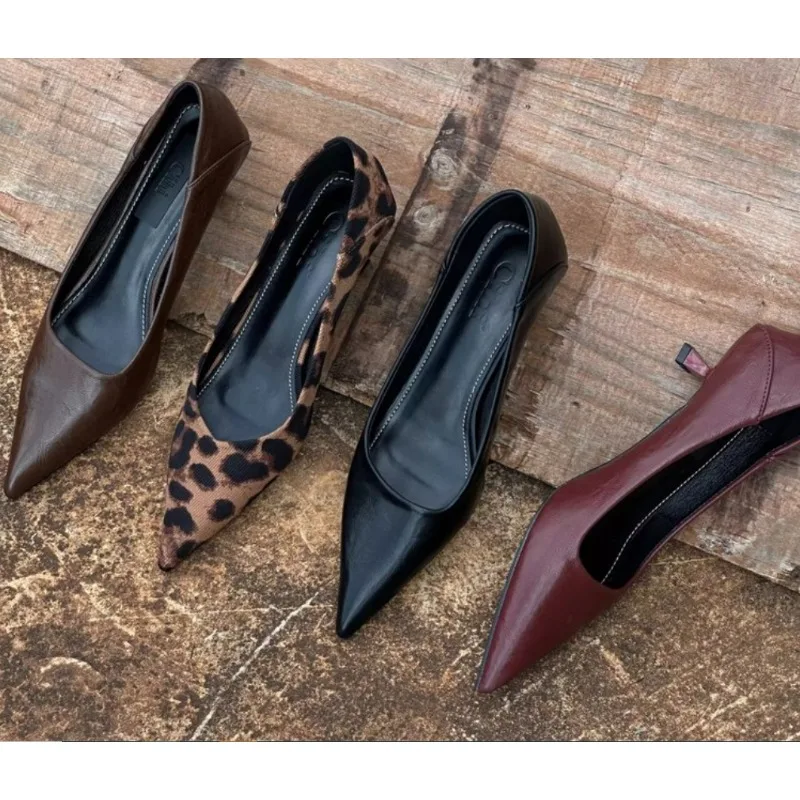 Women'S Shoes In Fashion - 2024 mulheres sexy salto alto borgonha