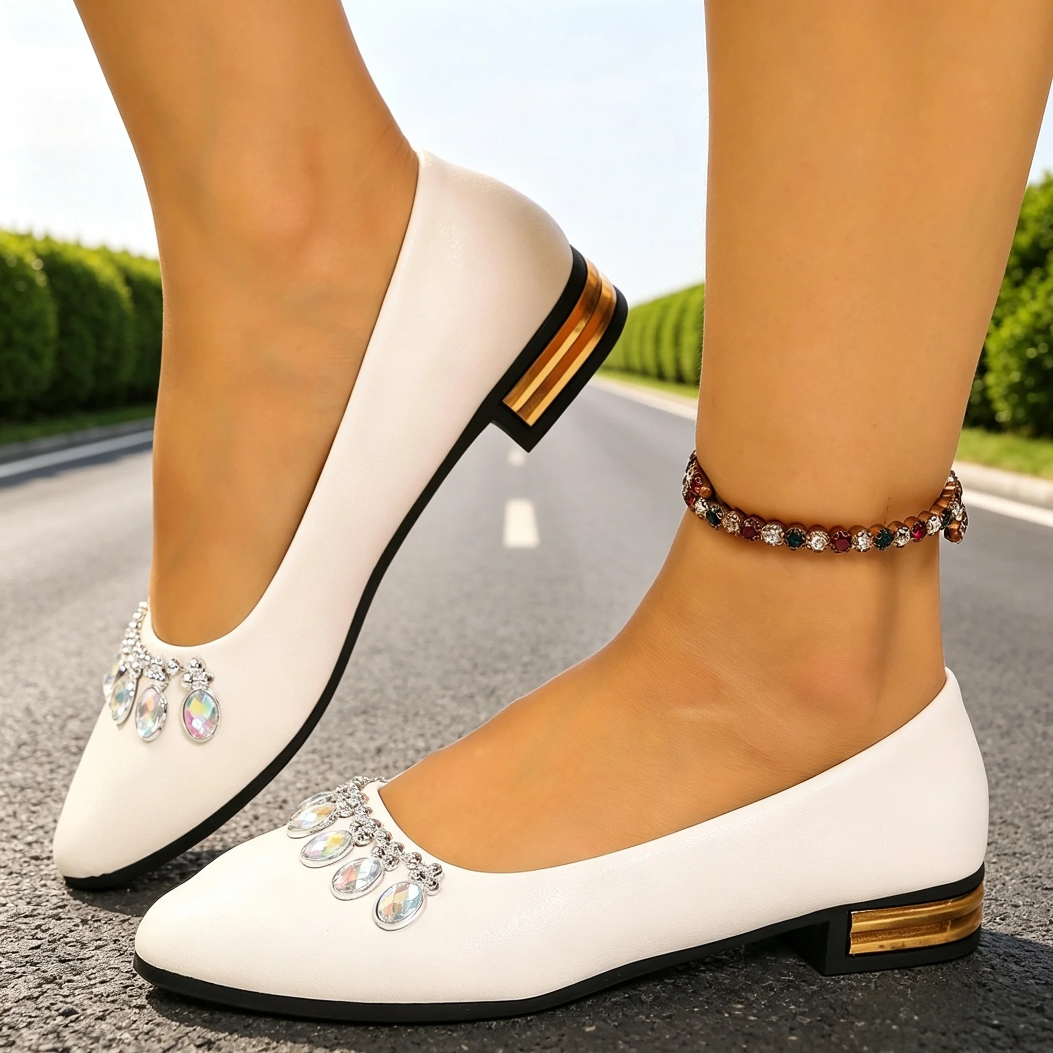 Women'S Shoes In Fashion - Sapatilhas Femininas de Bico Fino, Tamanhos