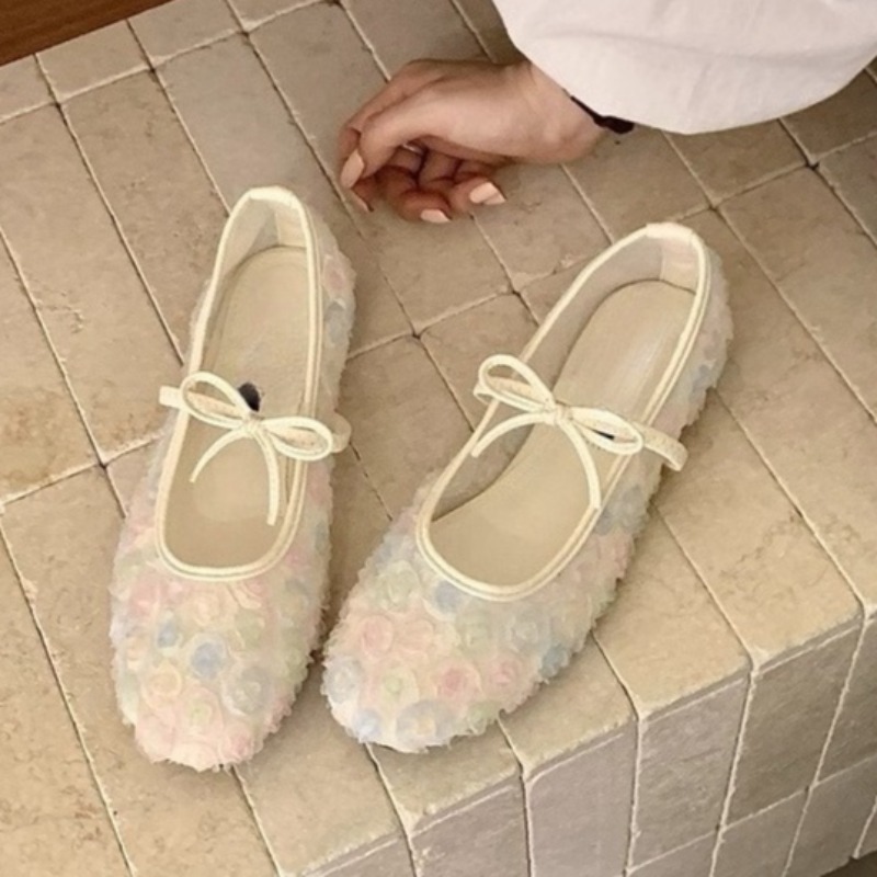 Women'S Shoes Round Toe - Novos Sapatos Mary Jane de Malha