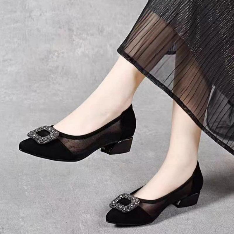 Women'S Shoes In Fashion - Sapatos Elegantes de Salto Bloco com