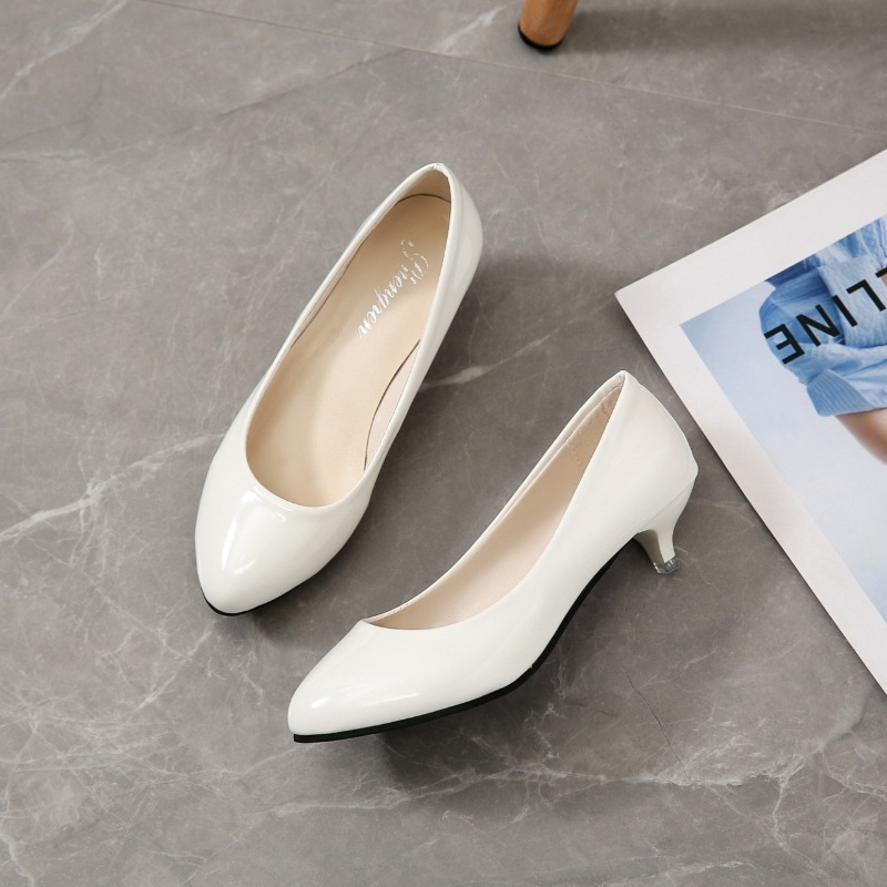 Sapatos femininos de salto méd - Women'S Shoes Round Toe avaliação e preço