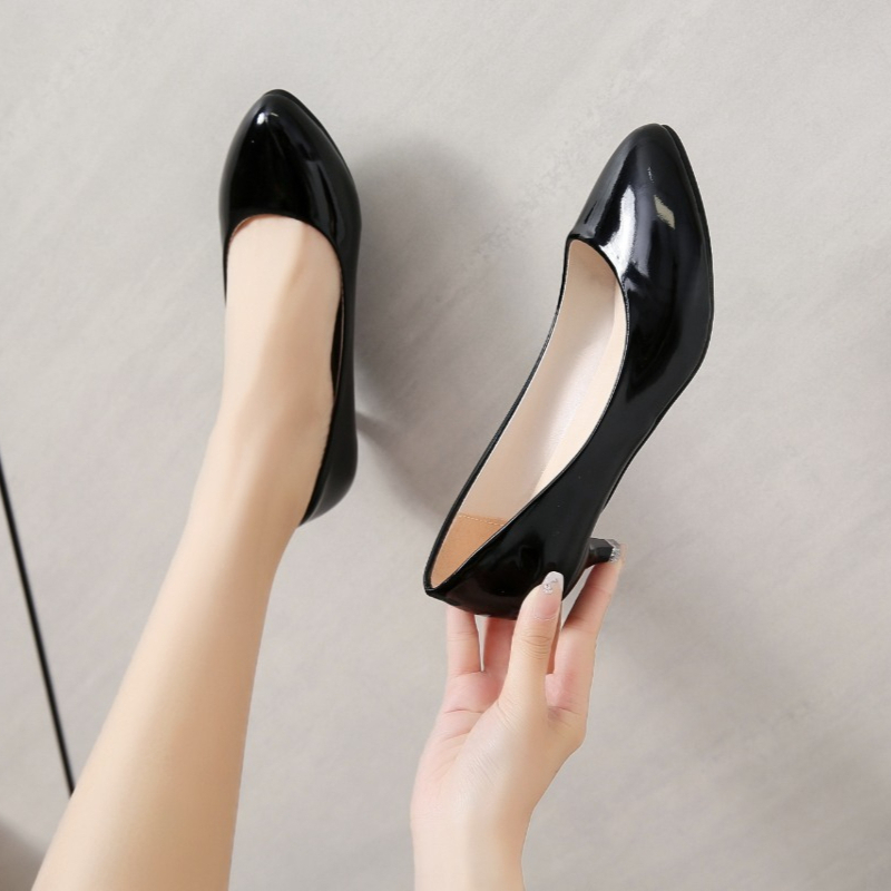 Sapatos femininos de salto méd - Women'S Shoes Round Toe avaliação e preço