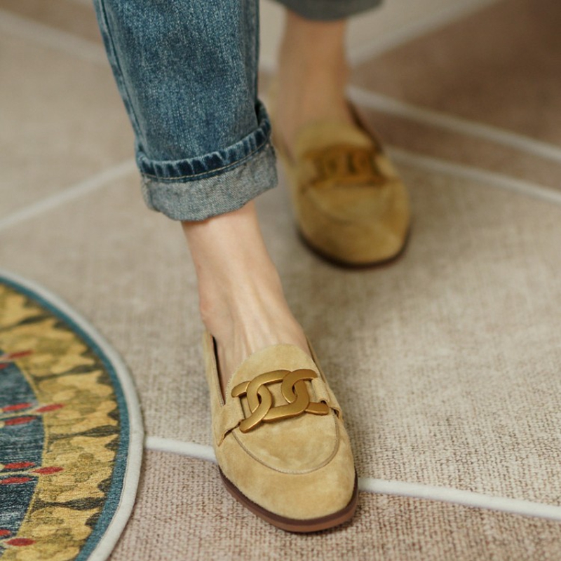 Mocassins de couro camurça par - Women'S Shoes Round Toe avaliação e preço
