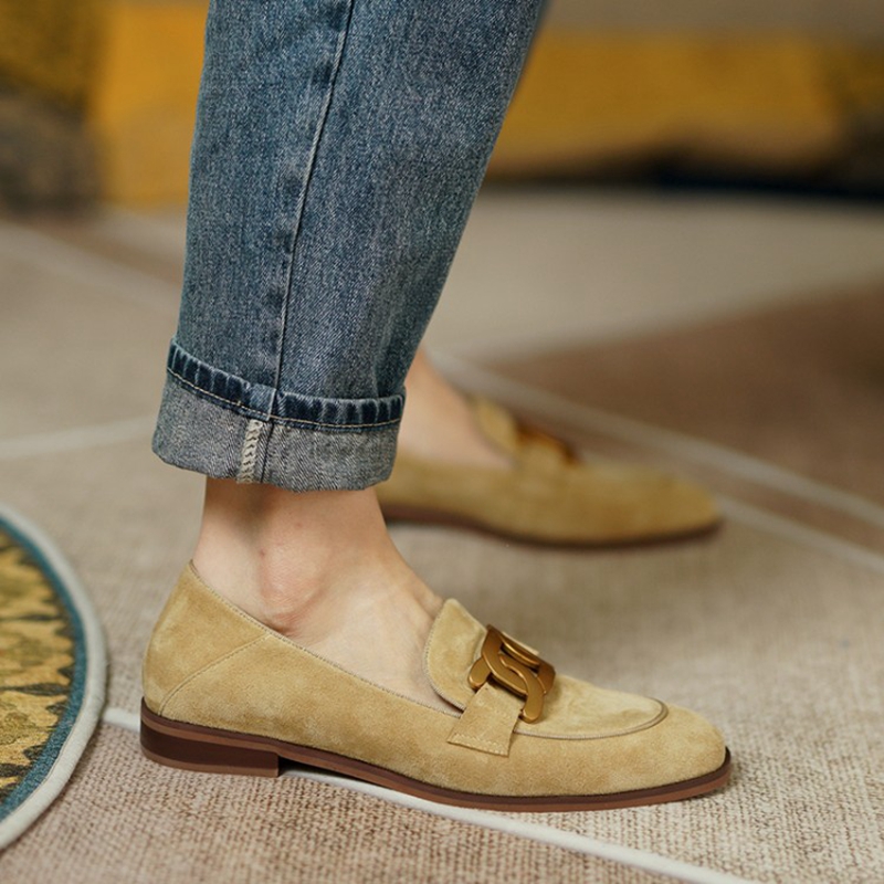 Mocassins de couro camurça par - Women'S Shoes Round Toe avaliação e preço