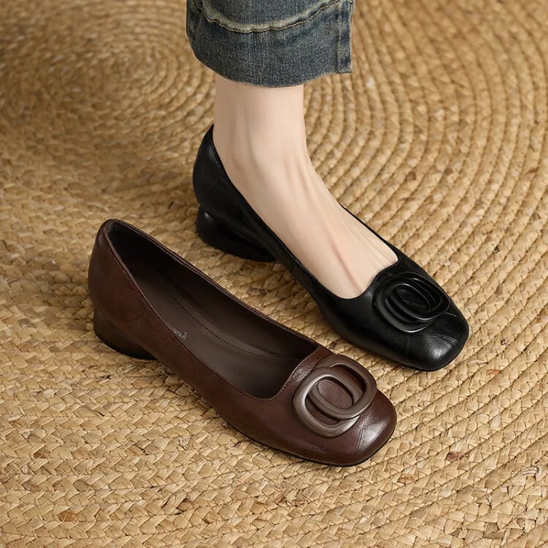 Sapatos Femininos Estilo Franc - Women'S Shoes Round Toe avaliação e preço