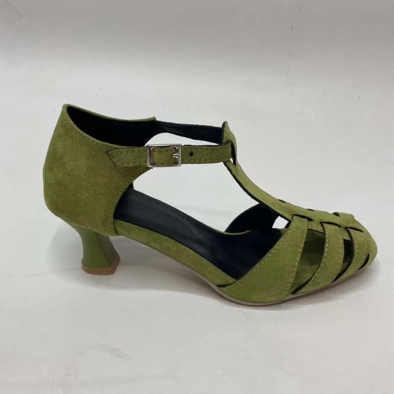 Sandálias Femininas Verdes de  - Women'S Shoes Kitten Heels avaliação e preço