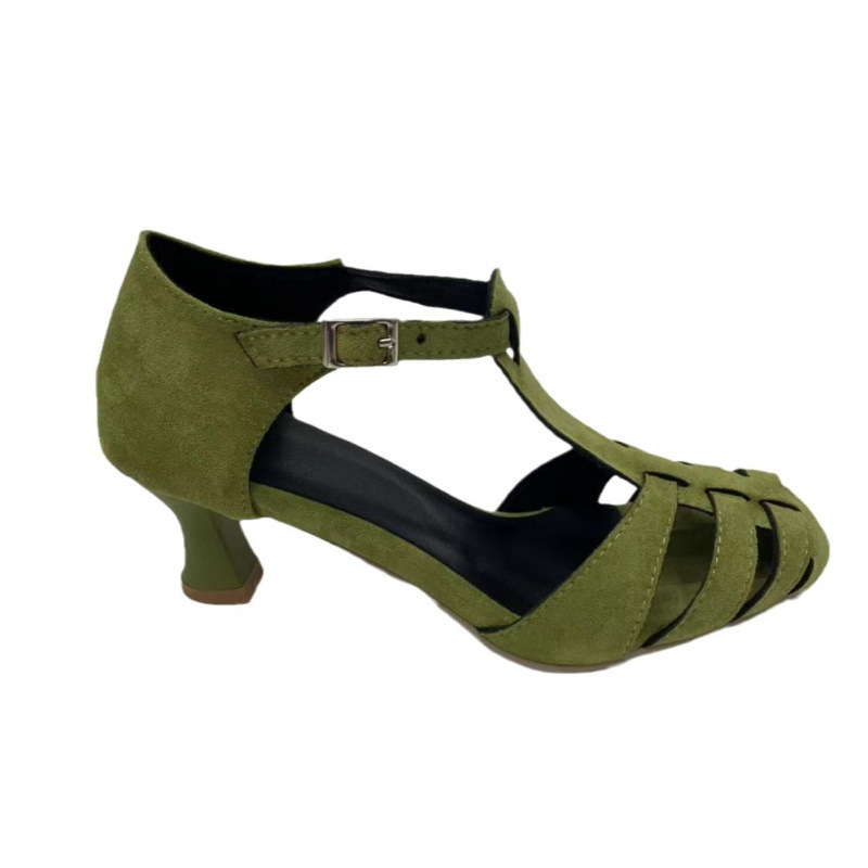 Sandálias Femininas Verdes de  - Women'S Shoes Kitten Heels avaliação e preço