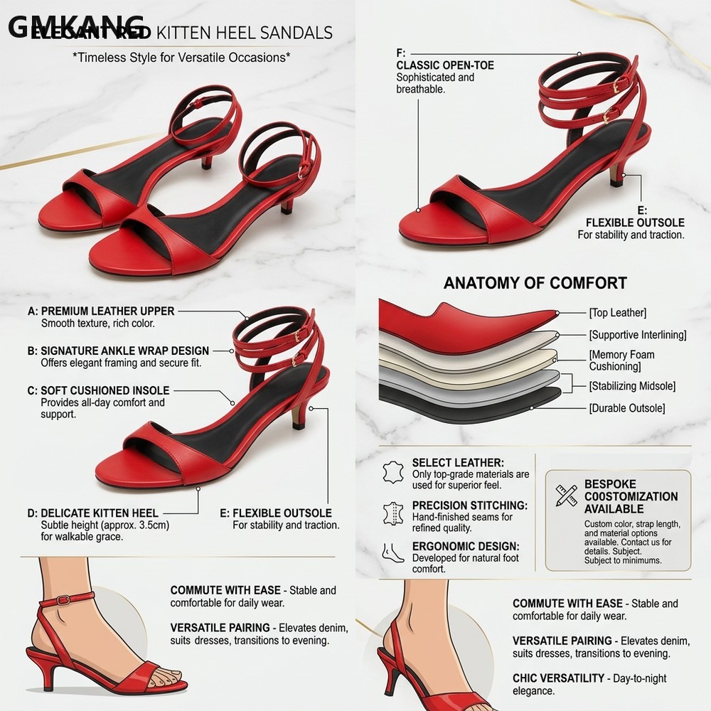 Sandálias Femininas GMKANG de  - Women'S Shoes Kitten Heels avaliação e preço