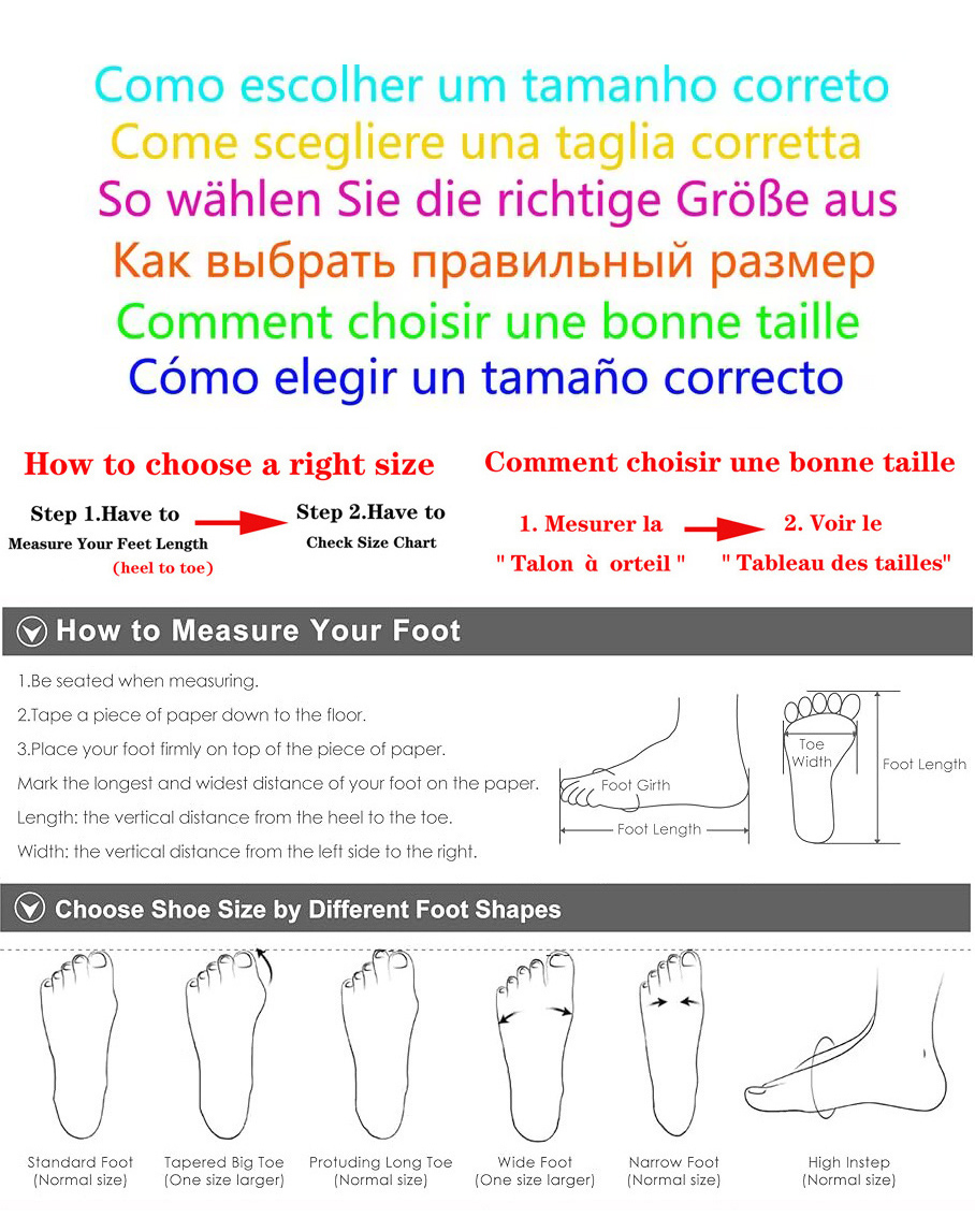 【Medida sua medida do calcanha - Women Shoes For Big Feet avaliação e preço