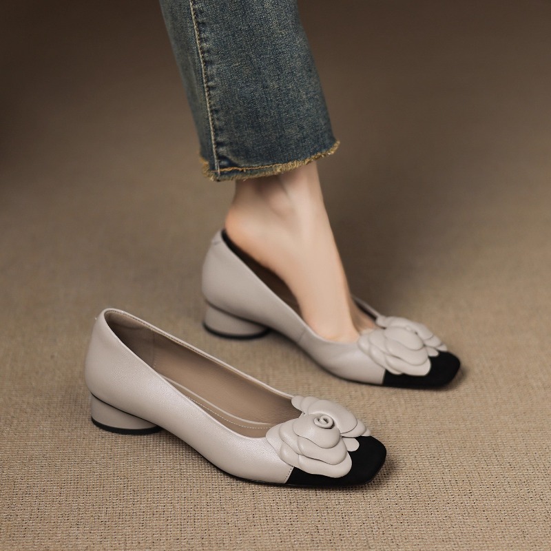 Salto gatinho francês bloco de - Women'S Shoes Kitten Heels avaliação e preço