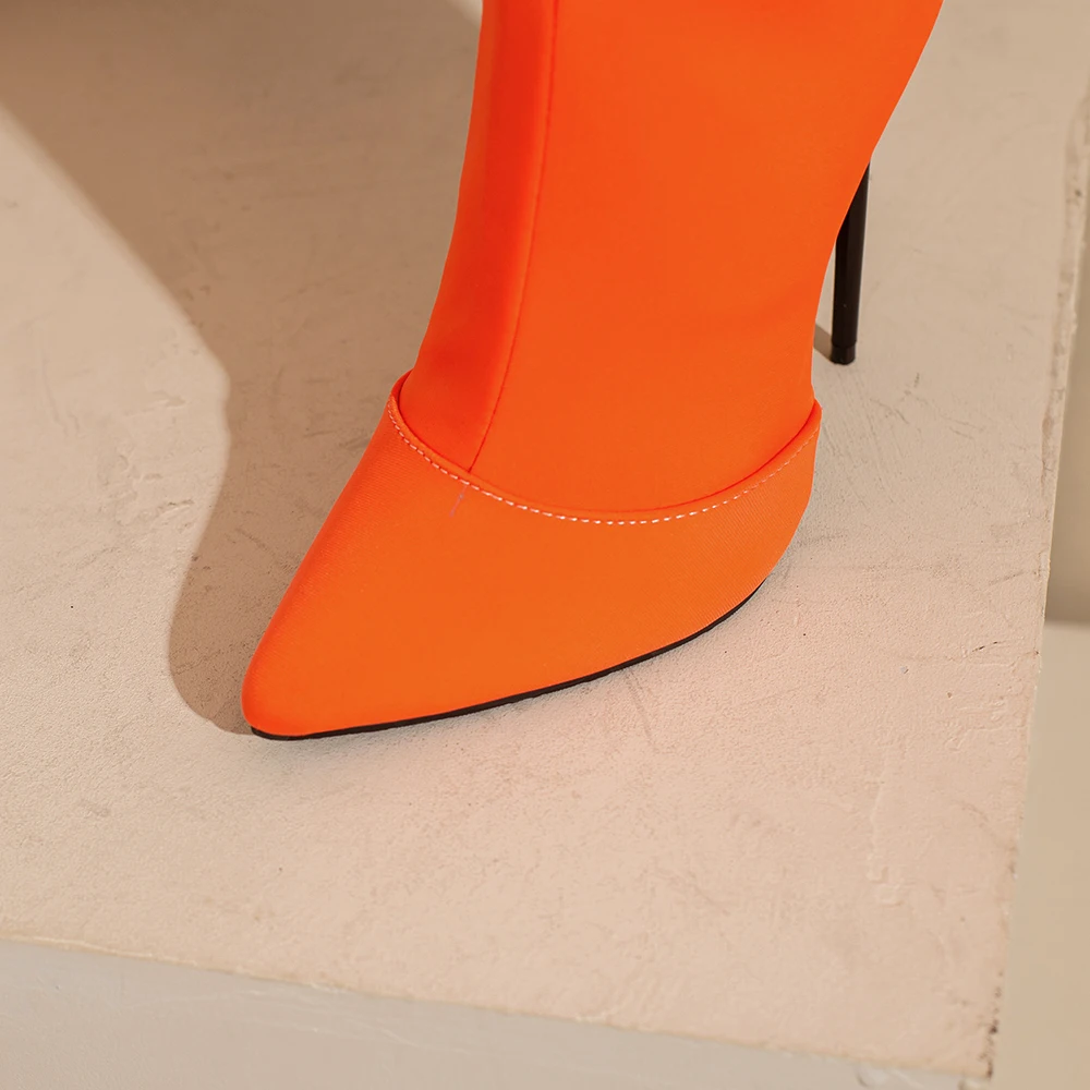 Novo inverno glamour laranja a - Women'S Shoes Size 12 avaliação e preço