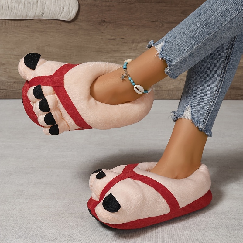 Pantufas de Pelúcia Quentes e  - Women Shoes For Big Feet avaliação e preço