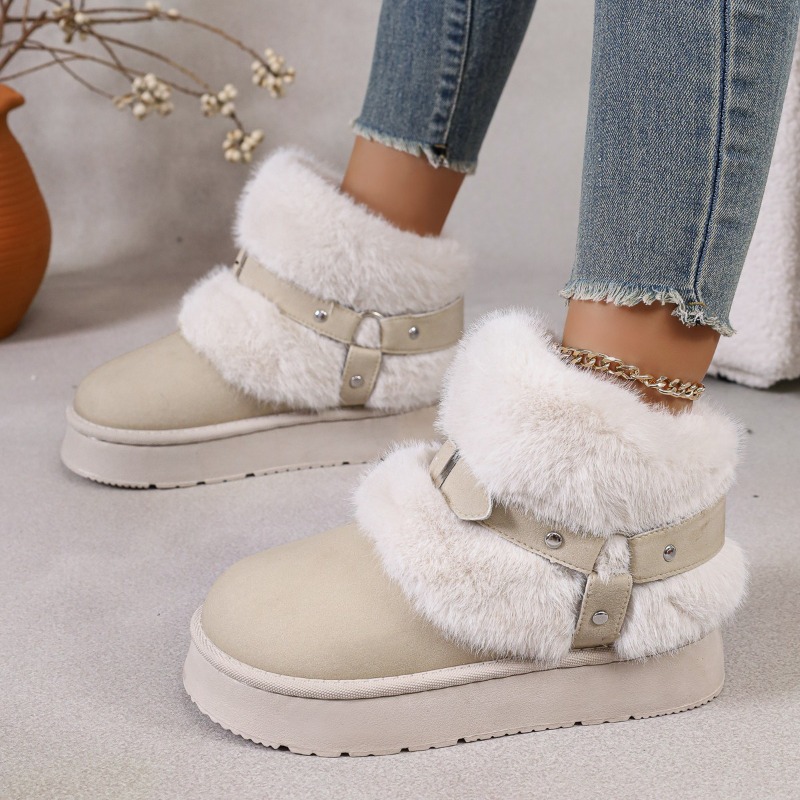 Botas de Neve de Pelúcia Femin - Women'S Shoes Size 12 avaliação e preço