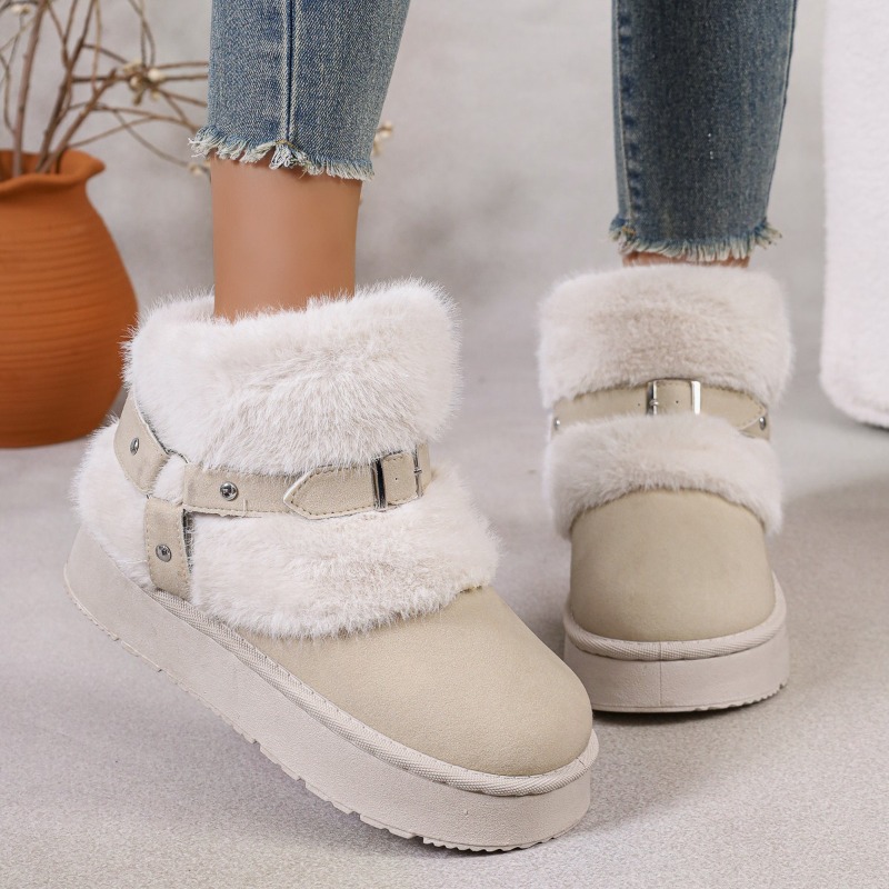 Botas de Neve de Pelúcia Femin - Women'S Shoes Size 12 avaliação e preço
