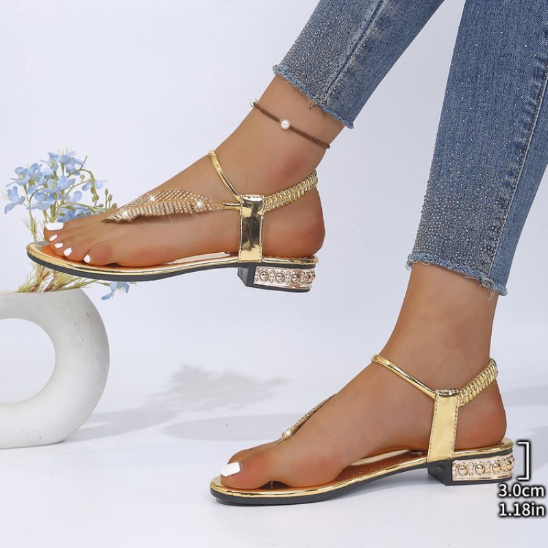 Sandálias Gladiadoras Douradas - Women'S Shoes Z avaliação e preço